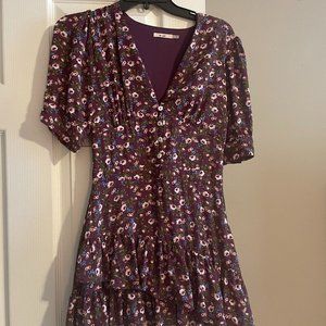 Plum, Floral Dress
